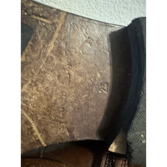 Franco Cuadra Men’s Lizard Skin Boots Brown Size 25 / US 8.5 Exotic Western - Picture 9 of 14